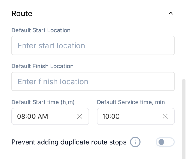 Default Location