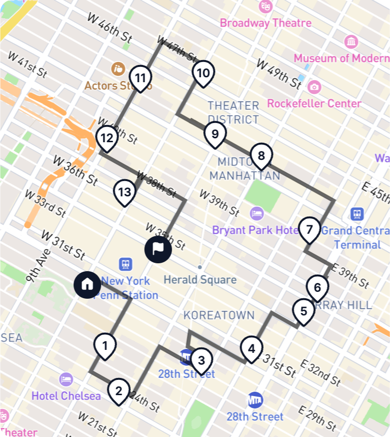 Optimize route