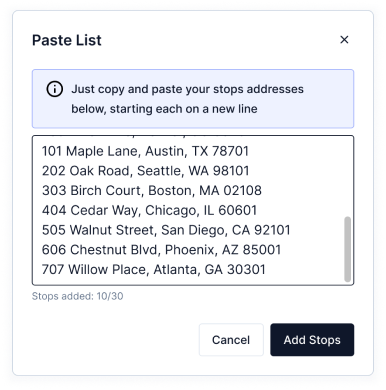 Paste List