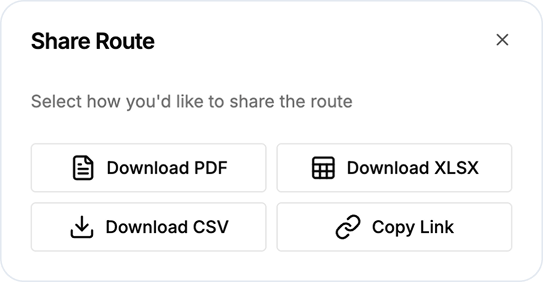 Export and Share
