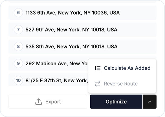Route Optimization