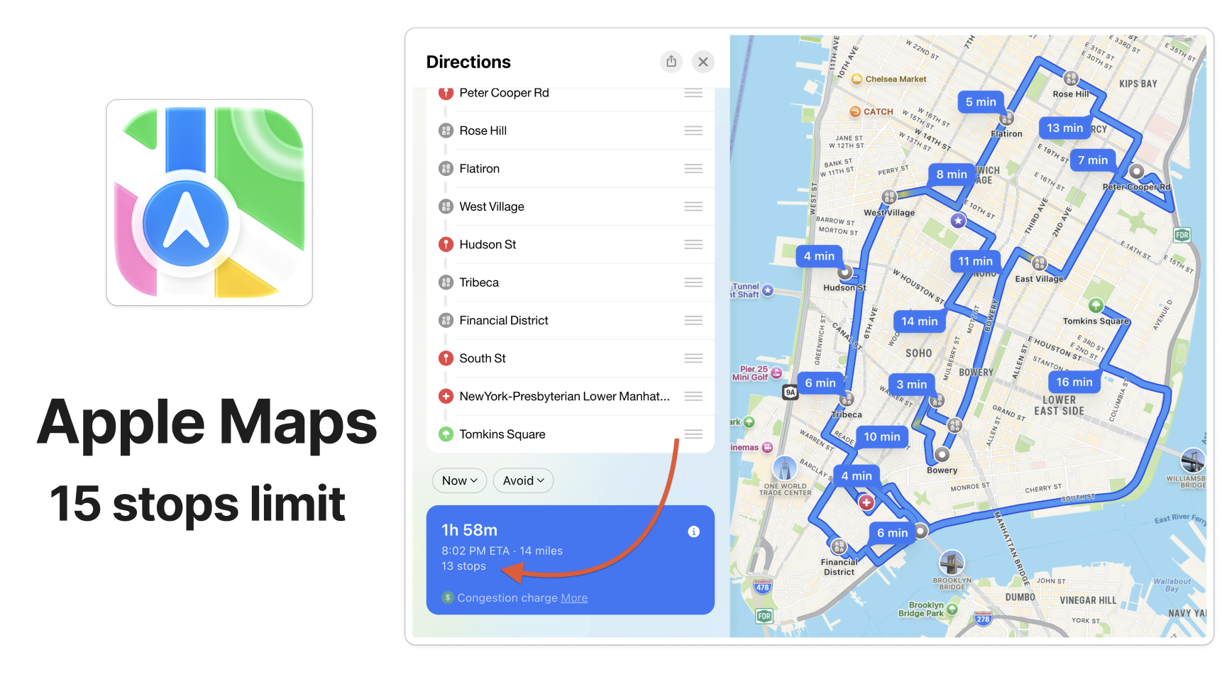 How to Add More Than 15 Stops in Apple Maps (2025 Workarounds)