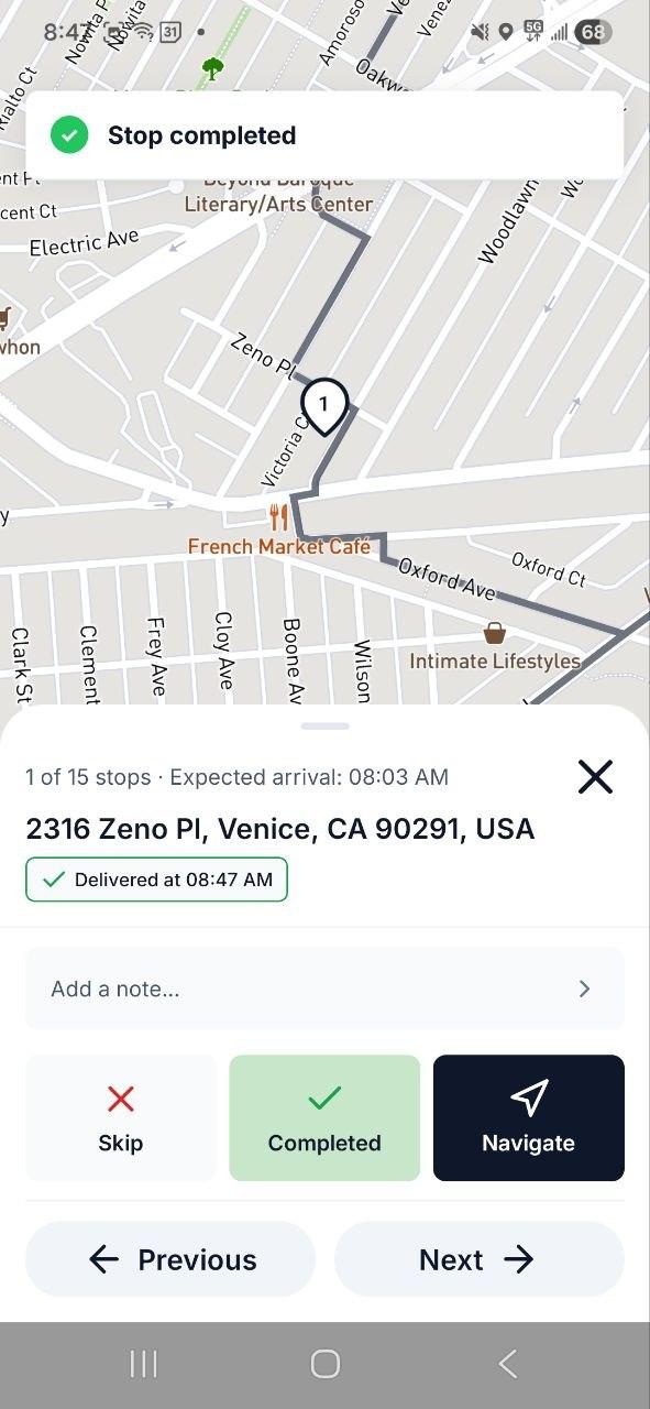 Navigate Stop by Stop