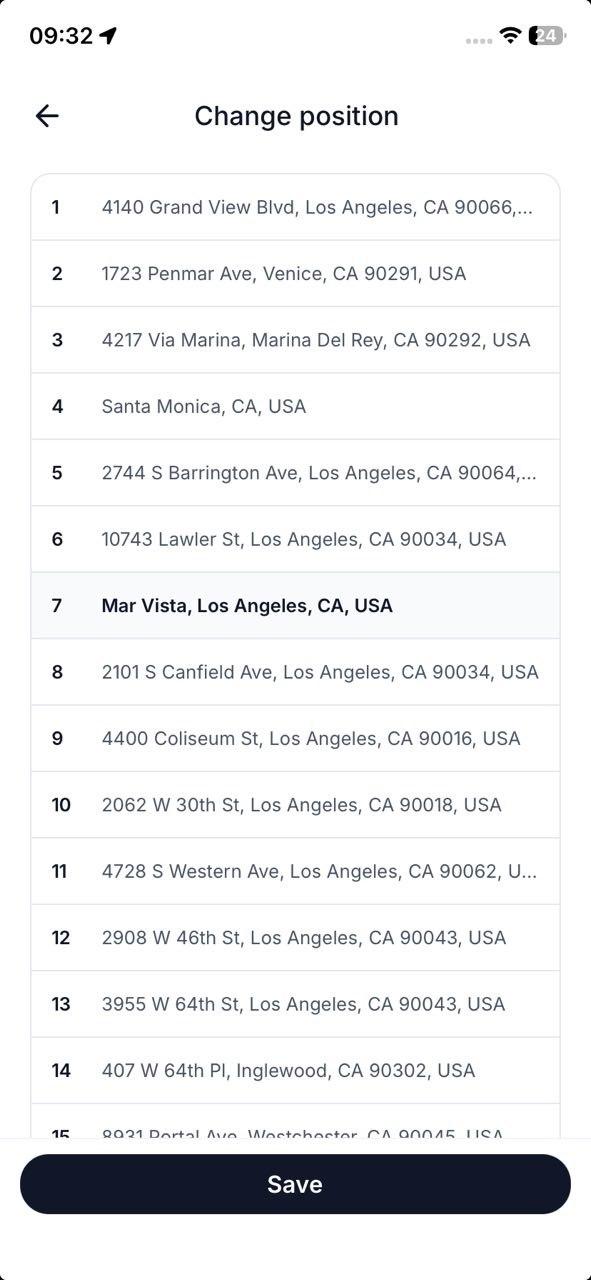 Manual stop adjustments