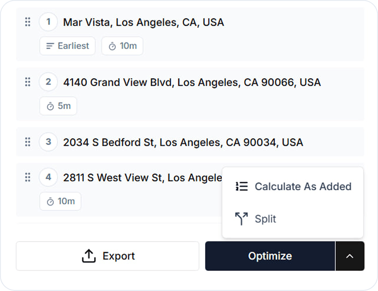Optimización de rutas