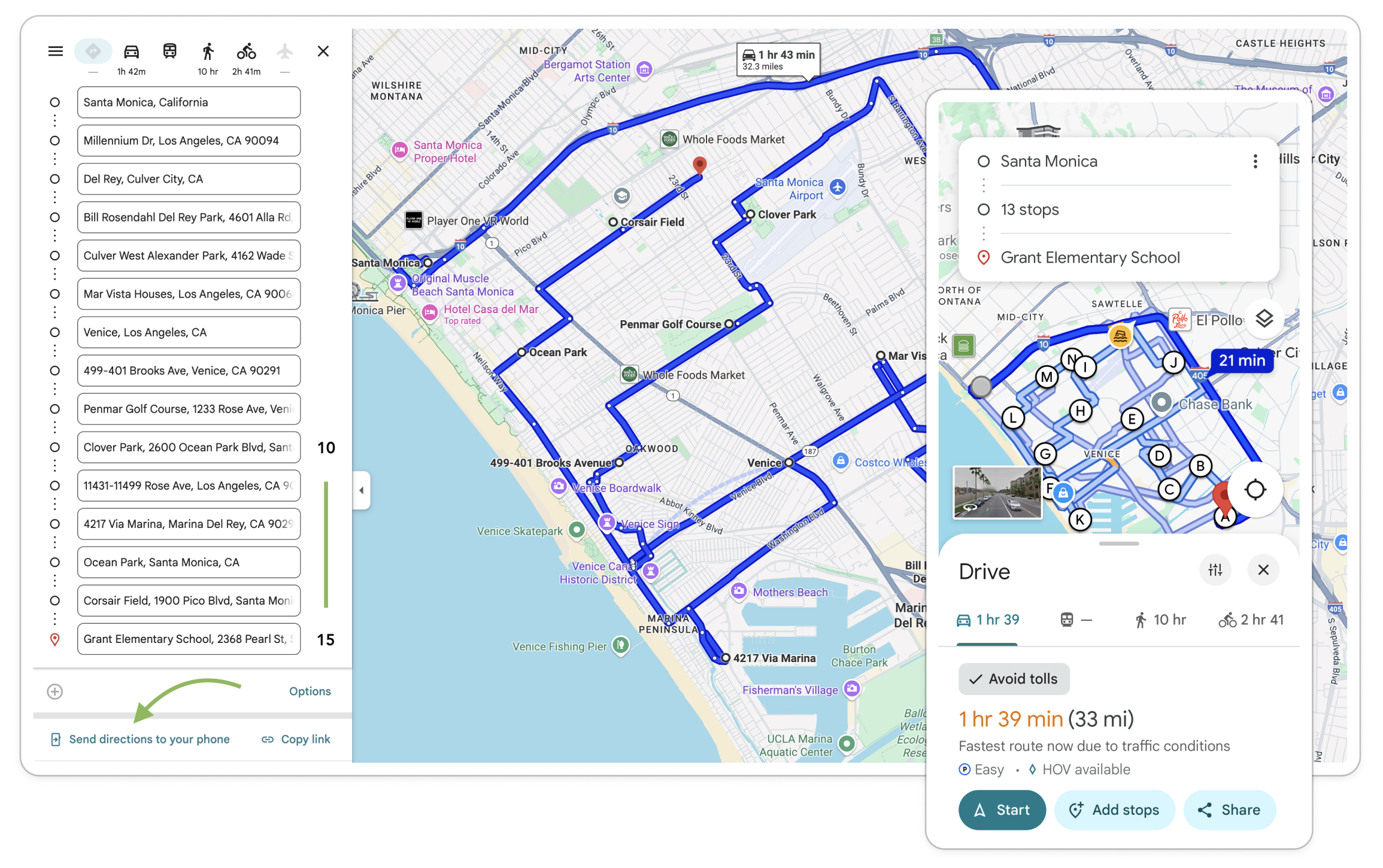 Google Maps Url Hack